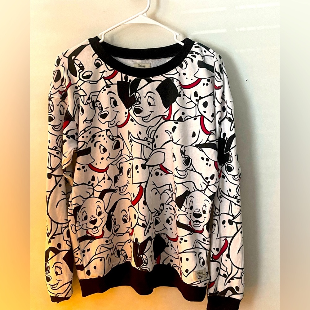 Disney Vans collaboration limited edition 101 Dalmatians sweatshirt